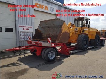 Low loader trailer for transportation of heavy machinery Fliegl  Tieflader Land + Baumaschinen 30cm Höhe: picture 1