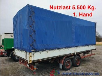 Roll-off/ Skip trailer Große Hoeoetmann Tandem Plane Nutzlast 5.500Kg.: picture 1