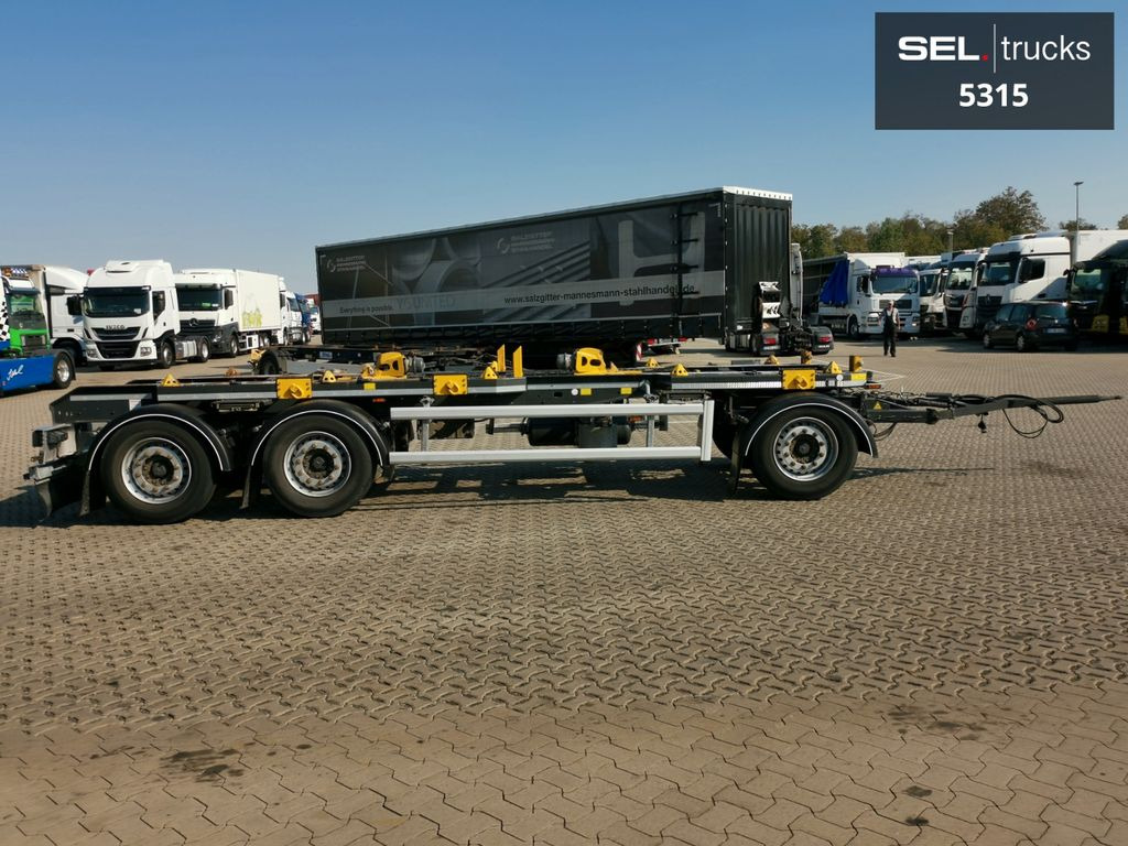 Roll-off/ Skip trailer Hüffermann HMA 27.76 / Container chassis / Liftachse: picture 4