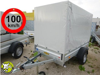 New Car trailer Humbaur - HA 132513 mit KV, Hochplane 160 cm, 100 km/h 1300 kg, 2510 x 1310 x 350mm: picture 1