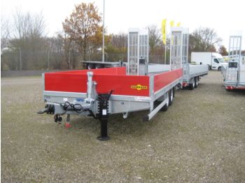 New Dropside/ Flatbed trailer Humbaur HBT 106224 BS abgeschrägt/verzinkt/ALU-Bordw/ROT: picture 1