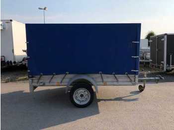 Car trailer KOCH K1 mit Hochplane blau Kastananhänger ungebremst: picture 1