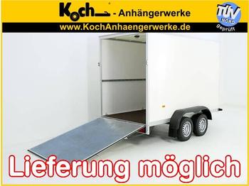 New Car trailer for transportation of heavy machinery Koffer 157x305cm Höhe:194cm 2,0t  Auffahrklappe: picture 1