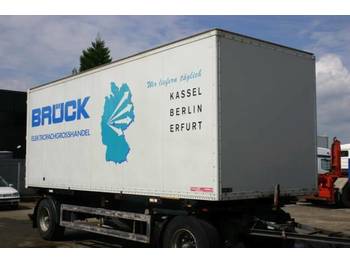 Container transporter/ Swap body trailer Krone 2-Achs BDF Lafette  m. Koffer: picture 1