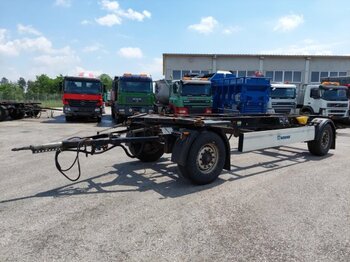 Container transporter/ Swap body trailer Krone AZ 18, Lafette BDF, BPW-Achsen: picture 1