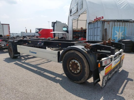 Container transporter/ Swap body trailer Krone AZ 18, Standard-Lafette Krone-Achsen,: picture 4