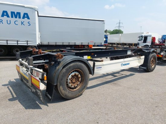 Container transporter/ Swap body trailer Krone AZ 18, Standard-Lafette Krone-Achsen,: picture 2