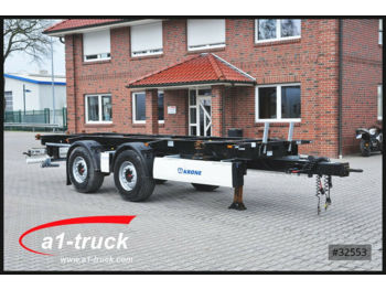 Container transporter/ Swap body trailer Krone ZZW 18 BDF tandem Anhänger, oben gekuppelt, Fahr: picture 1