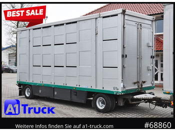 Livestock trailer MENKE Menke-Janzen 3 Stock, Hubdach, durchlader,