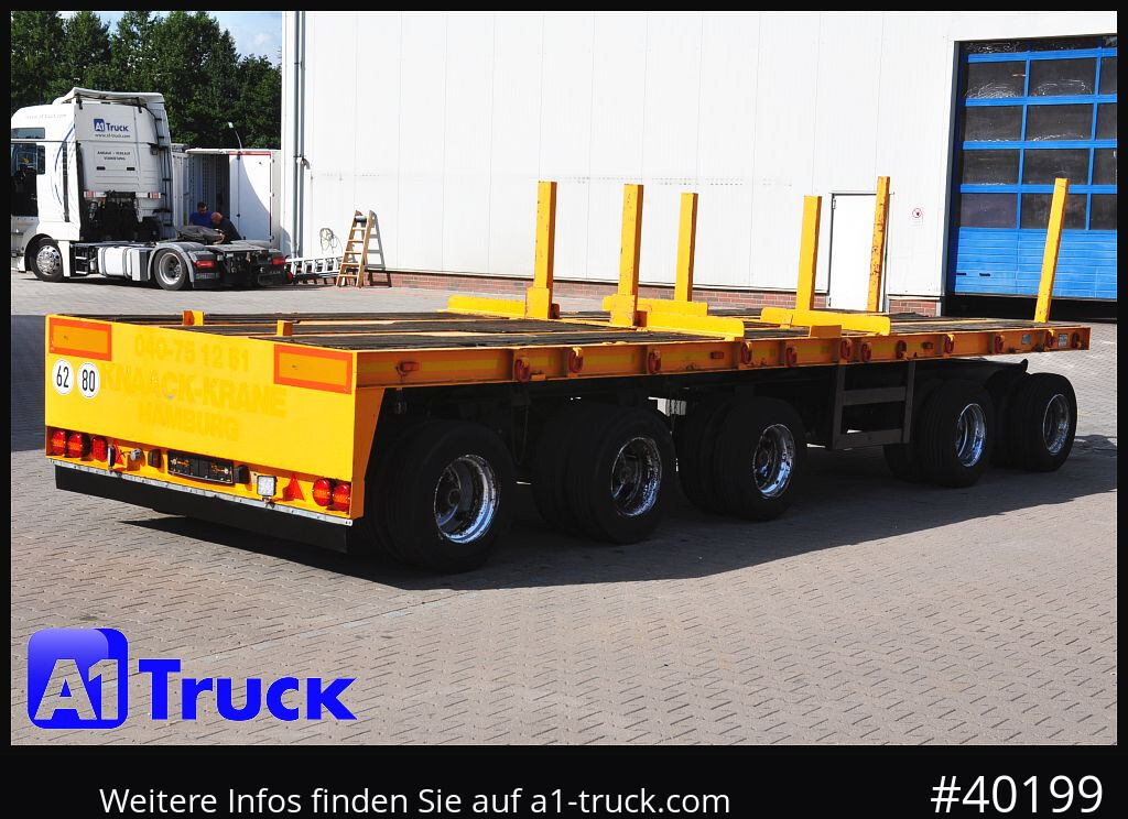 Low loader trailer GOLDHOFER 5 achs  Ballast, Lenkachse, 50to., Schwerlast,