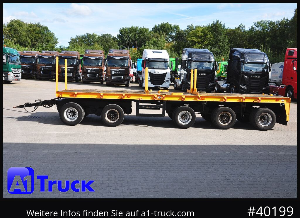 Low loader trailer GOLDHOFER 5 achs  Ballast, Lenkachse, 50to., Schwerlast,