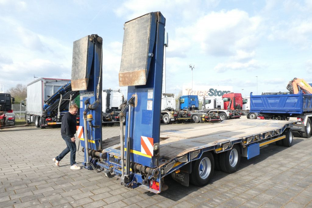 Low loader trailer Goldhofer TU3 - 24/80 Tiefladeranhänger hydr. Rampen Goldhofer TU3 - 24/80 Tiefladeranhänger hydr. Rampen