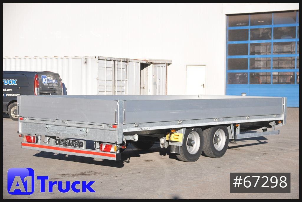 Low loader trailer HUMBAUR HBT10 BE, BPW Rampenschacht