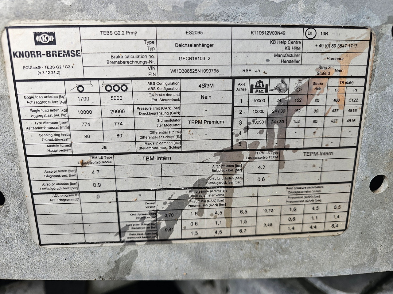 Low loader trailer Humbauer HTD30 With Hydraulic Ramps