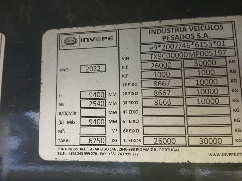 Low loader trailer Invepe