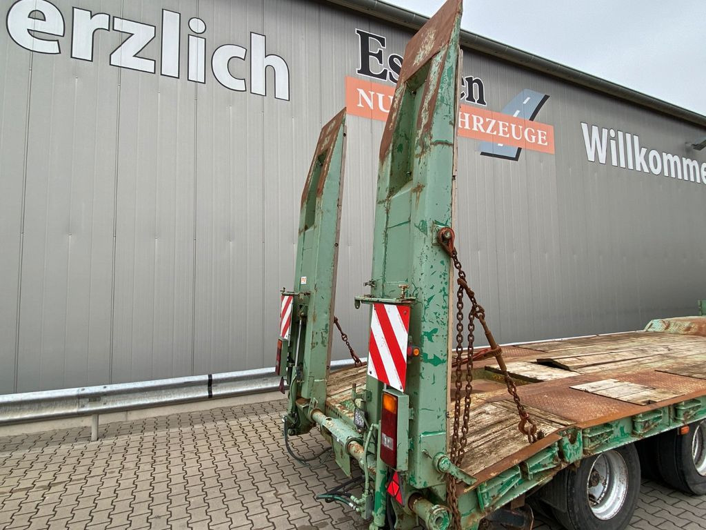 Low loader trailer Langendorf TUE 24/100-3 | Hydr. Rampen*Verbreiterbar*Rungen