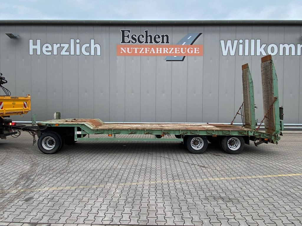 Low loader trailer Langendorf TUE 24/100-3 | Hydr. Rampen*Verbreiterbar*Rungen
