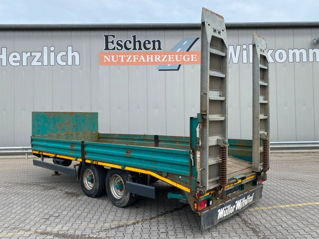 Low loader trailer Müller-Mitteltal ETU-TA 13,5 | Rampen*50mm Auge*Twist-Lock*Blatt