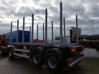 New Timber trailer for transportation of timber MEGA PD2-B3 Holzanhänger, 3-Achsen, 6 Rungenpaare,: picture 2