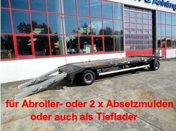 New Roll-off/ Skip trailer Möslein  2 Achs Kombi- Tieflader- Anhänger fürAbroll- un: picture 1