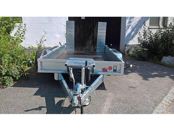 New Low loader trailer Nugent Nugent P3718H Rampe Alu Baumaschinentransporter -Lagernd: picture 1