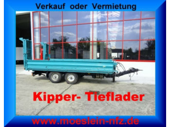 Tipper trailer Obermaier OS2-TZ105S Tandem 3- Seiten Kipper + Tieflader: picture 1
