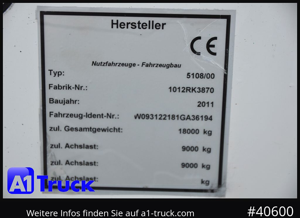 Refrigerator trailer SCHMITZ Achwege & Tönjes, Rohrbahn, Fleisch,