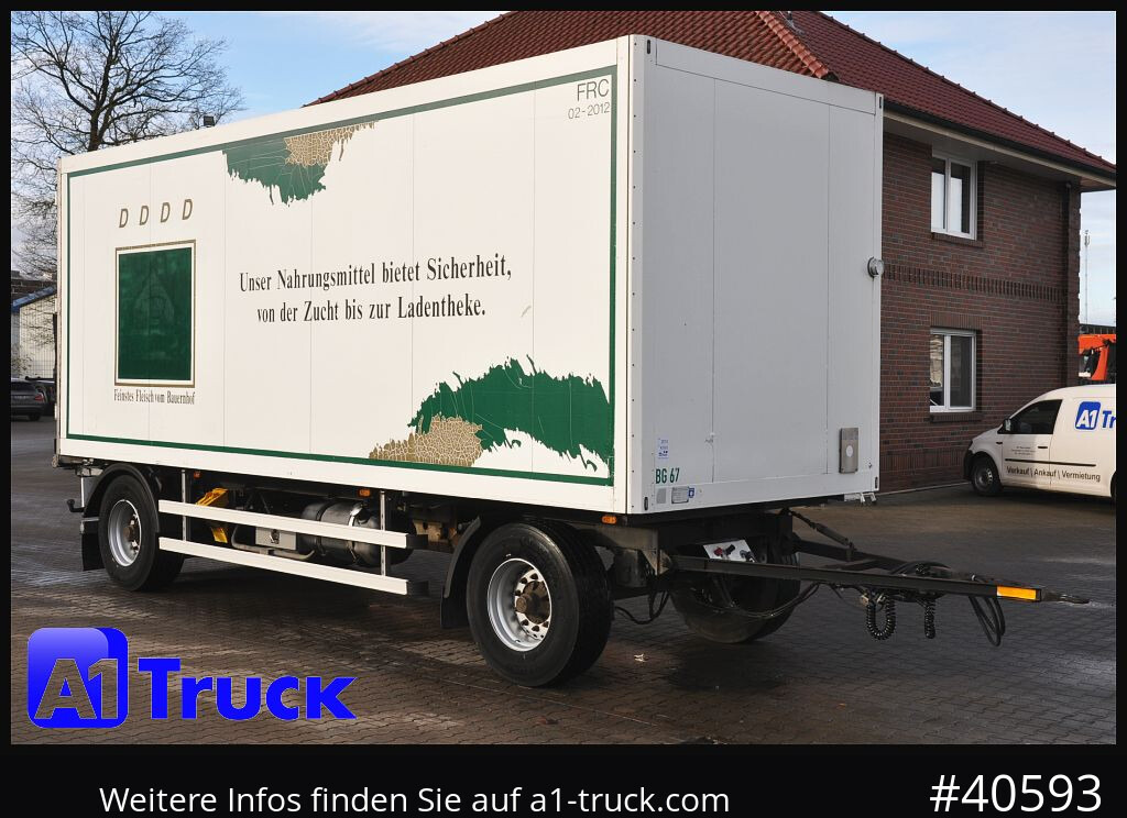 Refrigerator trailer SCHMITZ Achwege & Tönjes, Rohrbahn, Fleisch, verzinkt