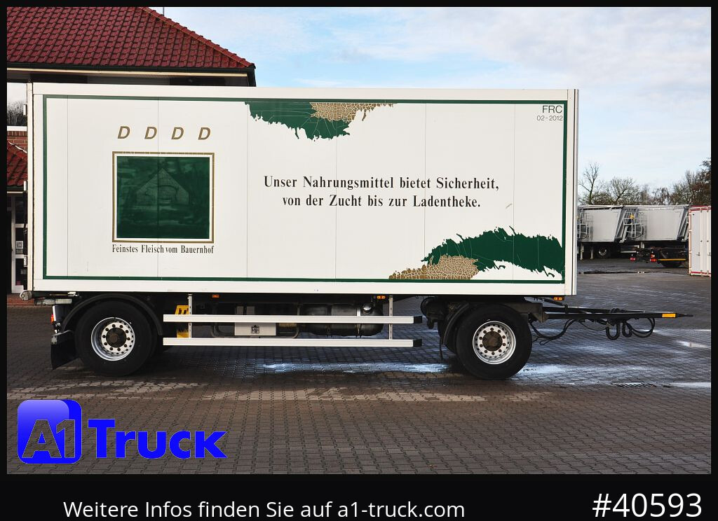 Refrigerator trailer SCHMITZ Achwege & Tönjes, Rohrbahn, Fleisch, verzinkt