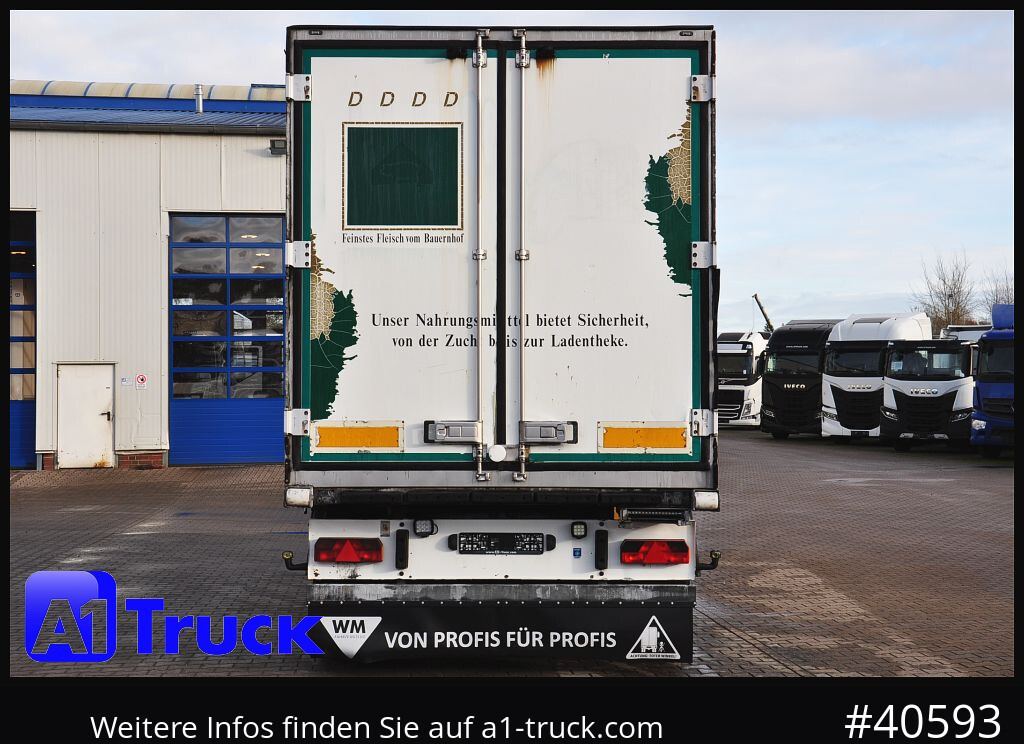 Refrigerator trailer SCHMITZ Achwege & Tönjes, Rohrbahn, Fleisch, verzinkt