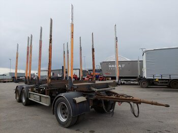 Timber trailer for transportation of timber Ressenig Holzanhänger 3-achsig BPW-Achsen,: picture 1