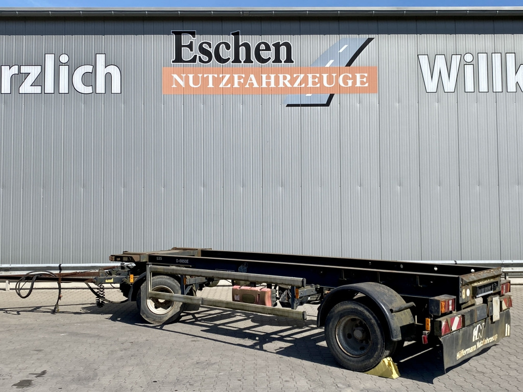 Roll-off/ Skip trailer Hüffermann HSA 18.65 / Schlittenanhänger