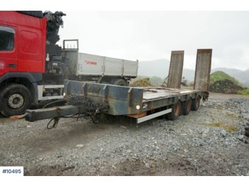 Low loader trailer Scanslep 3 axle machine trailer with hydr ramps. Lots of new.: picture 1