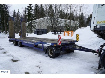 Low loader trailer Scanslep Machinetrailer w/ Hydr. driving ramps: picture 1