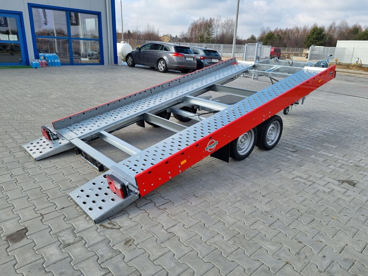 New Autotransporter trailer Stema FHAK 27-40-21.2 car trailer przyczepa laweta TUV 100 Km/h: picture 13