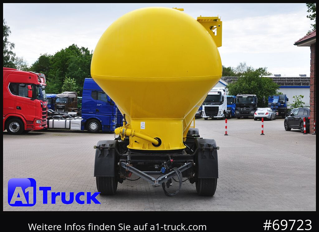 Tank trailer HEITLING Silo, Futtermittel, 31m³, 4 Kammern,
