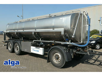 Tank trailer Krone AD, Alu, 18m³, Lebensmittel, 3 Kammern, Scheibe