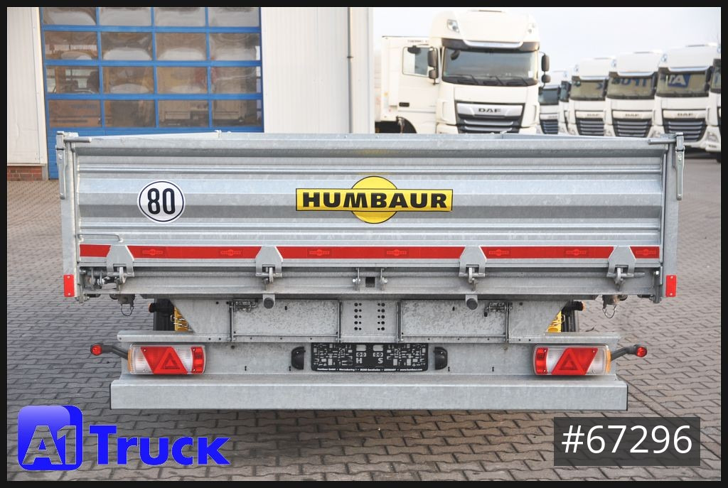 Tipper trailer HUMBAUR HTK135024 NEU Dreiseitenkipper 13t. Rampenschacht.
