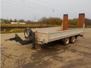 Low loader trailer Twin Axle Trailer, Loading Ramps (German Reg. Docs. Available): picture 1