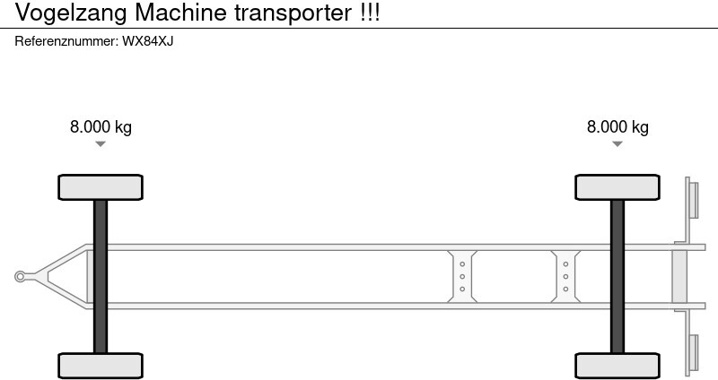 Low loader trailer Vogelzang Machine transporter !!!: picture 19