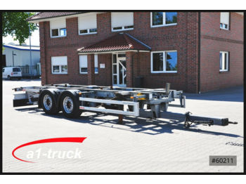 Container transporter/ Swap body trailer Wecon AWZ 218, verzinkt, tandem, 7,82,  Midi, VERZINKT: picture 1