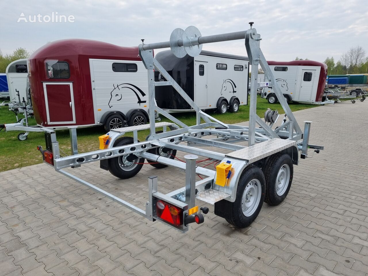 New Cable drum trailer Wiola 2T-H2 przyczepa kablowa / cable trailer 2.7T GVW: picture 4