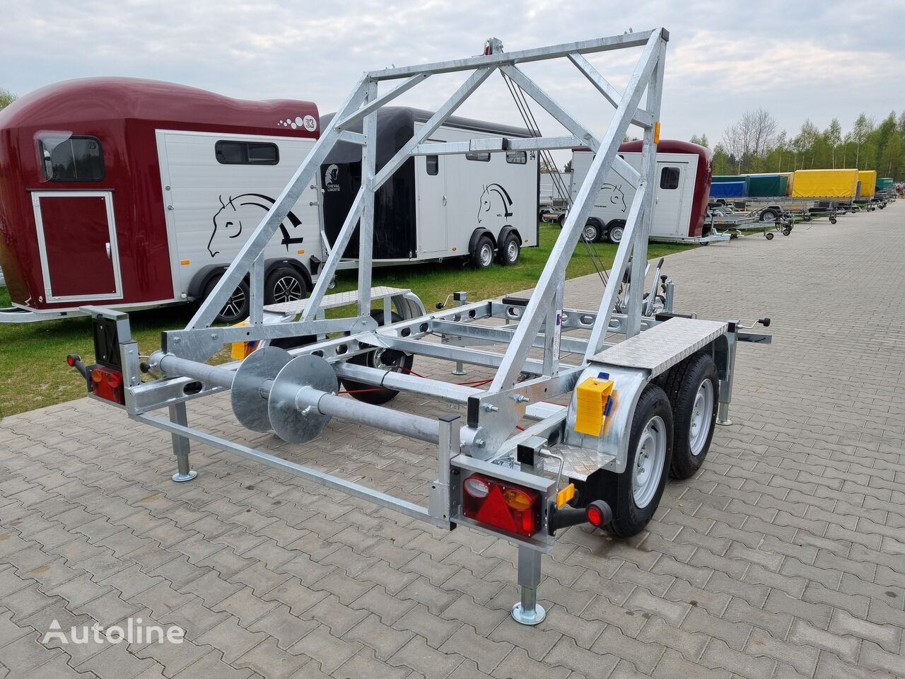 New Cable drum trailer Wiola 2T-H2 przyczepa kablowa / cable trailer 2.7T GVW: picture 26