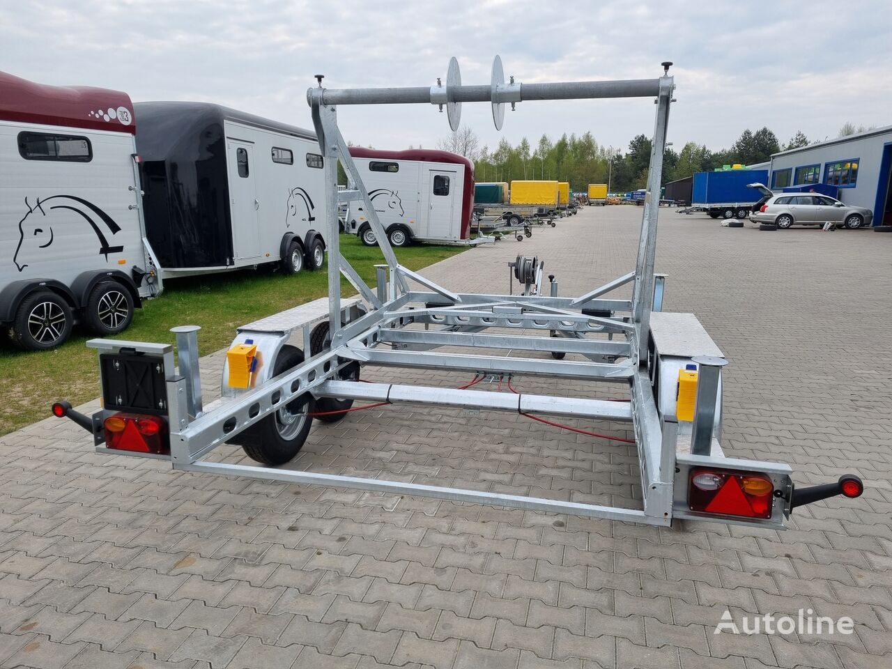 New Cable drum trailer Wiola 2T-H2 przyczepa kablowa / cable trailer 2.7T GVW: picture 5