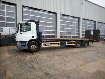 Dropside/ Flatbed truck for transportation of heavy machinery 2006 DAF CF75.310: picture 1