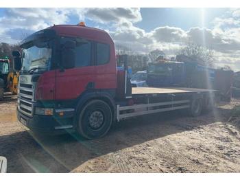 Dropside/ Flatbed truck for transportation of heavy machinery 2008 Scania P340: picture 1