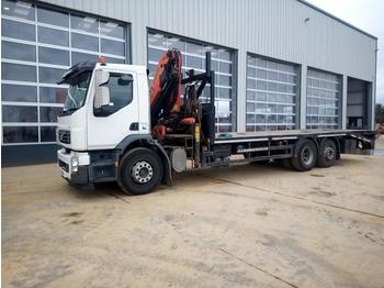Dropside/ Flatbed truck for transportation of heavy machinery 2008 Volvo FE320: picture 1