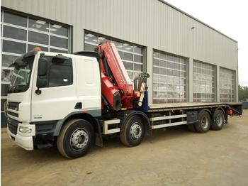 Dropside/ Flatbed truck for transportation of heavy machinery 2011 DAF CF75.360: picture 1