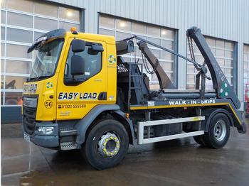 Skip loader truck 2014 DAF LF250: picture 1