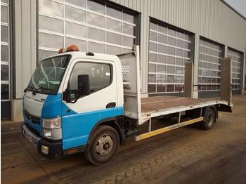 Dropside/ Flatbed truck for transportation of heavy machinery 2014 Mitsubishi Canter 7C15: picture 1